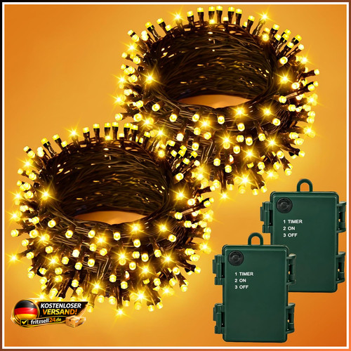 Lichterkette batterie 100led - lichterkette,