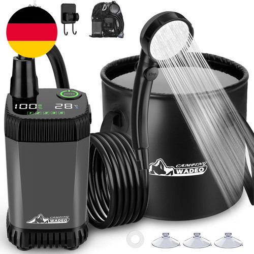 Wadeo tragbare campingdusche - tragbare,