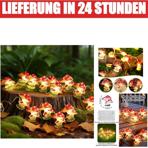 Auzlya pilz lichterkette - auzlya, 20